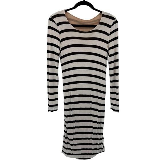 A.L.C. Reversible Stripe Baxter Jersey Dress Small 2011 Bodycon Sexy Statement - Picture 6 of 10